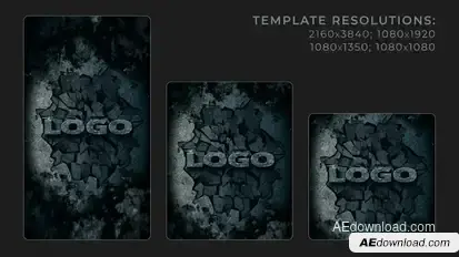 Breaking a Stone Wall |Vertical Rock Logo Openers template preview