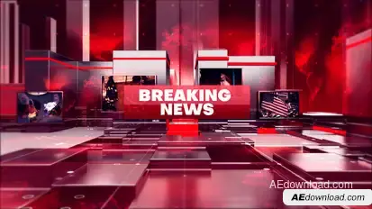 Breaking News broadcast-packages template preview