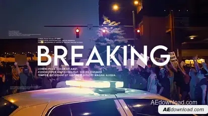 Breaking News broadcast-packages template preview