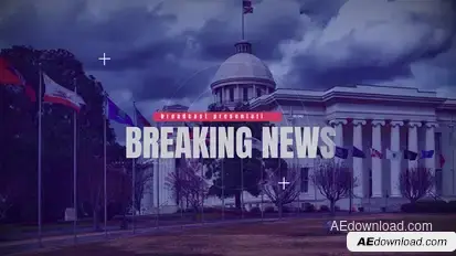 Breaking News broadcast-packages template preview