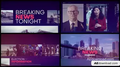 Breaking News broadcast-packages template preview