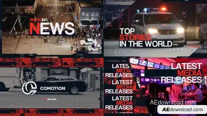 Breaking News Intro broadcast-packages template preview