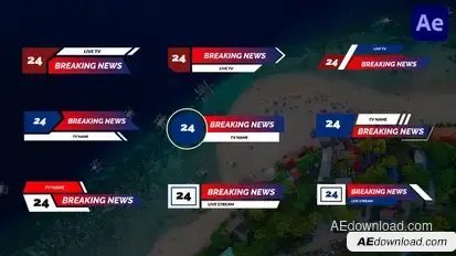 Breaking News Lower Third | After Effect Elements template preview