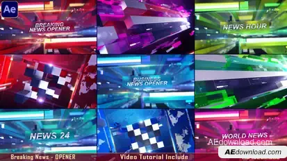 Breaking news OPENER broadcast-packages template preview