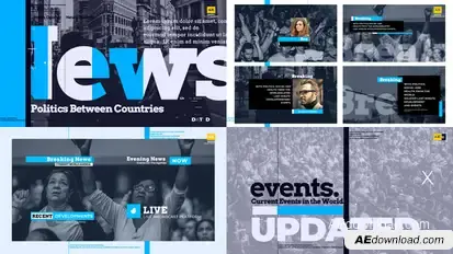 Breaking News Pack broadcast-packages template preview