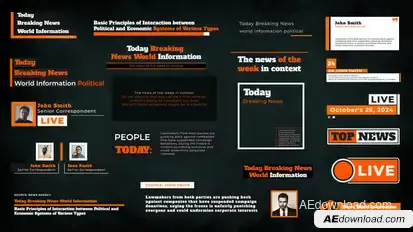 Breaking News Package Titles broadcast-packages template preview