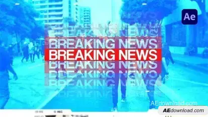 Breaking News Report Promo Openers template preview