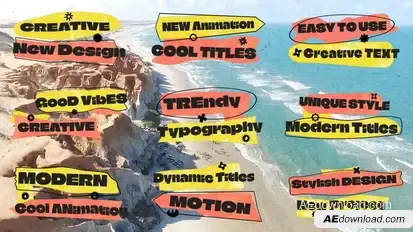 Bright Abstract Titles Titles template preview