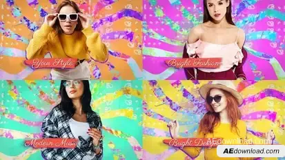 Bright Intro Openers template preview
