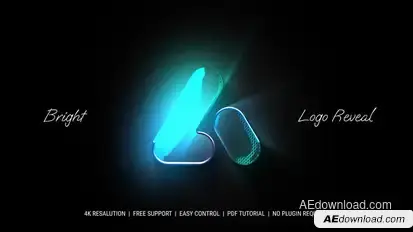 Bright Logo Reveal Logo Stings template preview