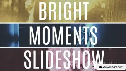 Bright Moments Slideshow Video Displays template preview