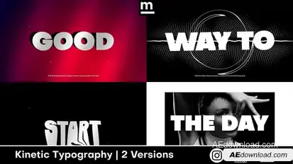 Bright Typography Titles template preview
