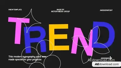 Bright Typography Intro Openers template preview