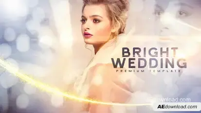 Bright Wedding Video Displays template preview