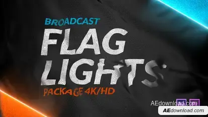 Broadcast Flag Lights broadcast-packages template preview