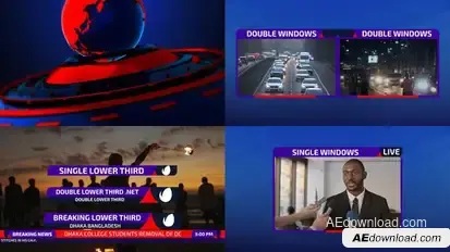 Broadcast News Package broadcast-packages template preview