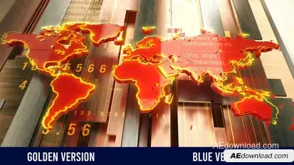 Broadcast News World Opener broadcast-packages template preview