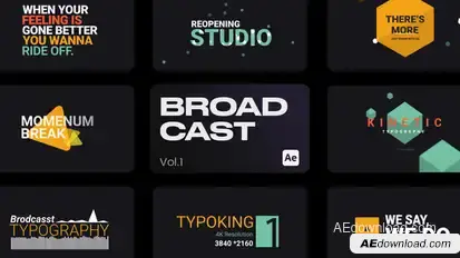 Broadcast Titles for After Effects Titles template preview