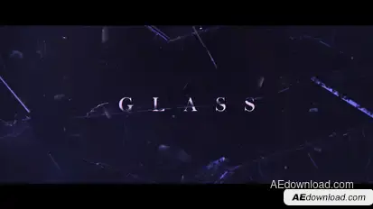 Broken Glass Trailer Titles template preview