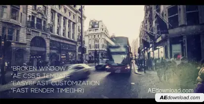 Broken Window 2 Video Displays template preview