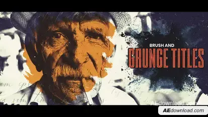 Brush and Grunge Opening Titles Titles template preview