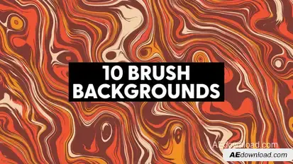 Brush Backgrounds Elements template preview