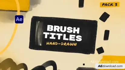 Brush Hand Drawn Titles 3 Titles template preview