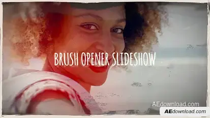 Brush Opener Slideshow Openers template preview