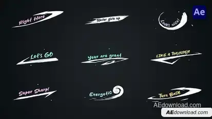 Brush Scribble titles [After Effects] Titles template preview