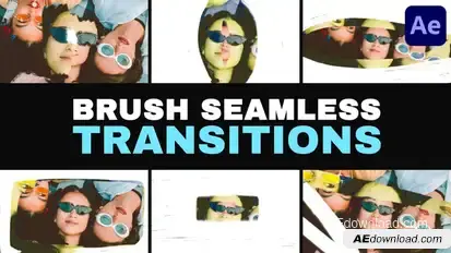 Brush Seamless Transitions | After Effects Elements template preview