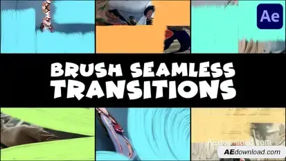 Brush Seamless Transitions | After Effects Elements template preview