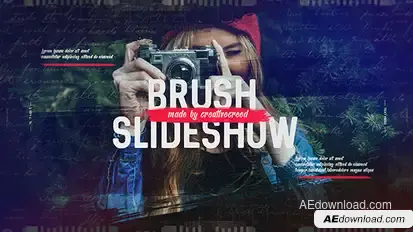 Brush Slideshow / Memories Photo Album / Family and Friends / Travel and Journey Openers template preview