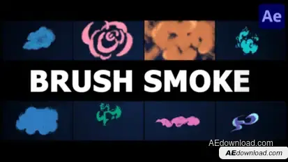 Brush Smoke | After Effects Elements template preview