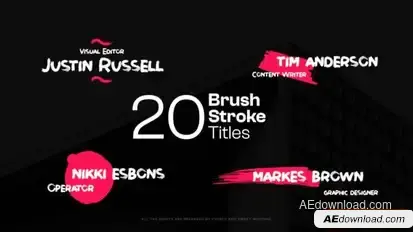 Videohive Brush Stroke Titles Titles template preview