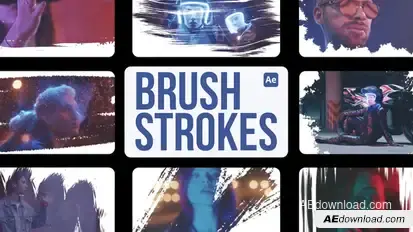 Brush Strokes for After Effects Elements template preview