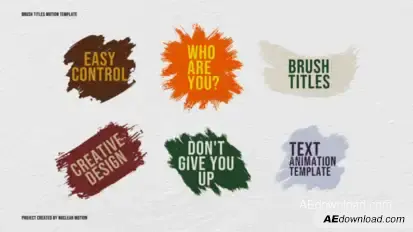Brush Titles Titles template preview
