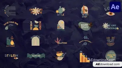 Brush Titles | After Effects Titles template preview