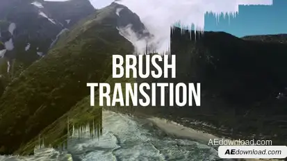 Brush Transition Elements template preview
