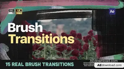 Brush Transitions Elements template preview