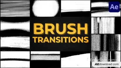 Brush Transitions | After Effects Elements template preview