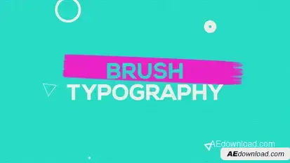 Brush Typography Promo Openers template preview