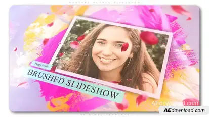 Brushed Petals Slideshow Openers template preview