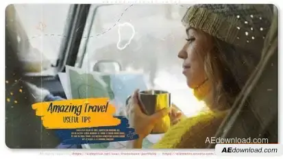 Brushes Travel Intro Openers template preview