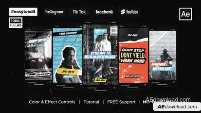 Brutalism Instagram Stories & Posts Product Promo template preview