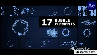 Bubble Elements for After Effects Elements template preview