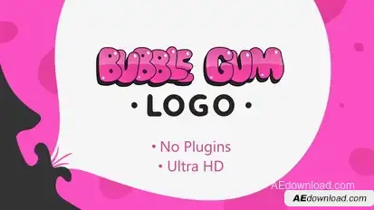Bubble Gum Logo Logo Stings template preview