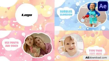 Bubble Slideshow | After Effects Openers template preview