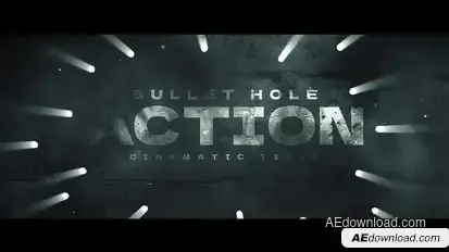 Bullet Hole Title Titles template preview