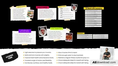 Bullet Point Lower Third Elements template preview