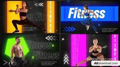 Videohive Burn Fitness And Sports Slideshow Openers template preview